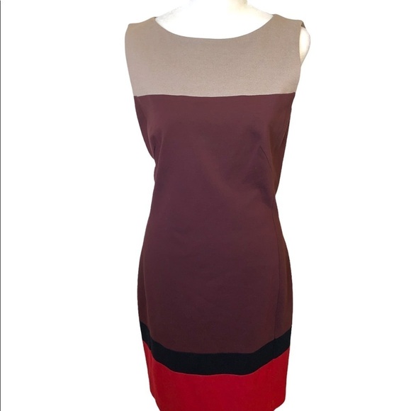 Akris Punto Color Block Sleeveless Dress Size 6 - Picture 2 of 11
